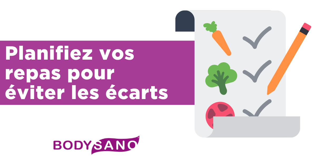Planifiez vos repas pour éviter les écarts alimentaires