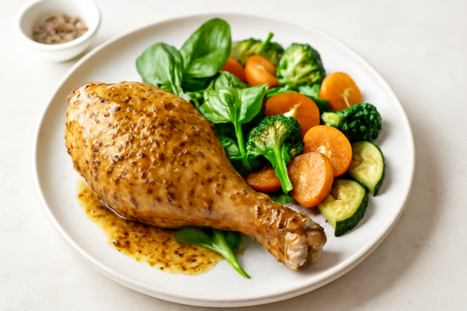 Cuisse de dinde à la moutarde