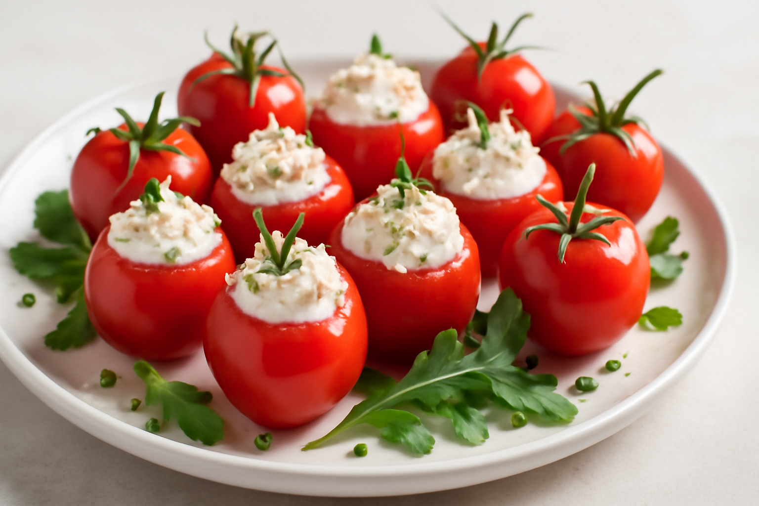 Tomates Cerises Fourrées au Chèvre