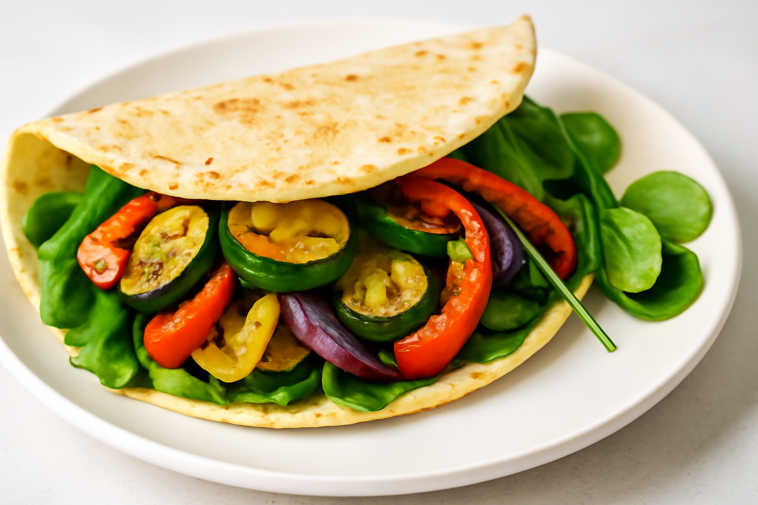 Tortilla de Légumes Grillés