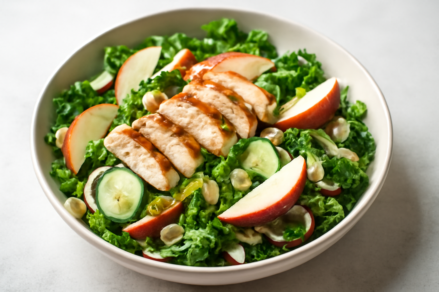 Salade de poulet aux pommes