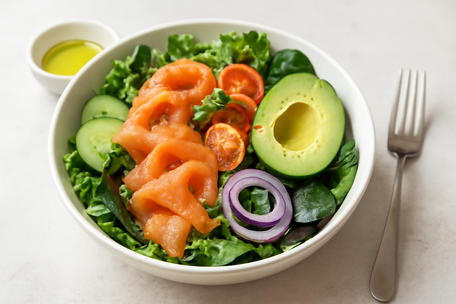 Salade au Saumon Fumé