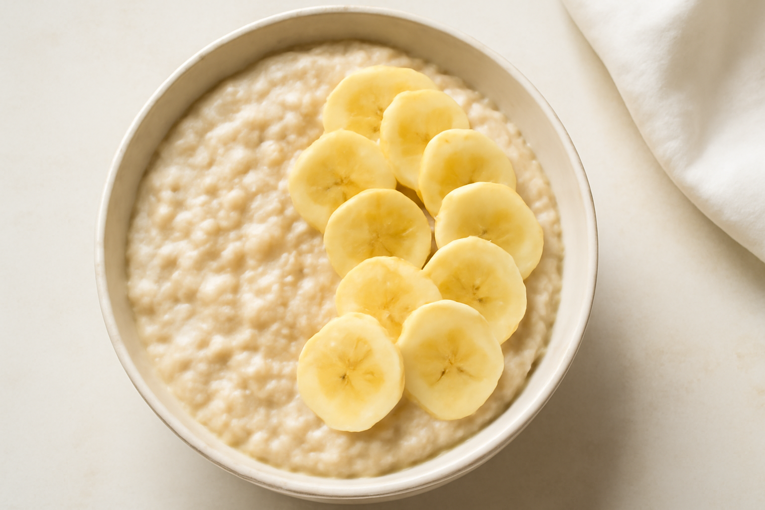 Porridge crémeux à l'avoine et banane